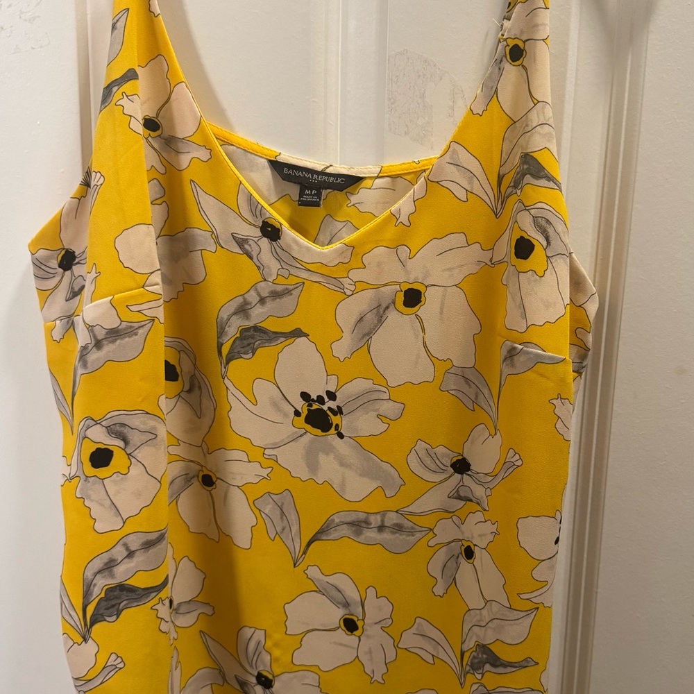 Banana Republic Yellow Sleeveless Camisole